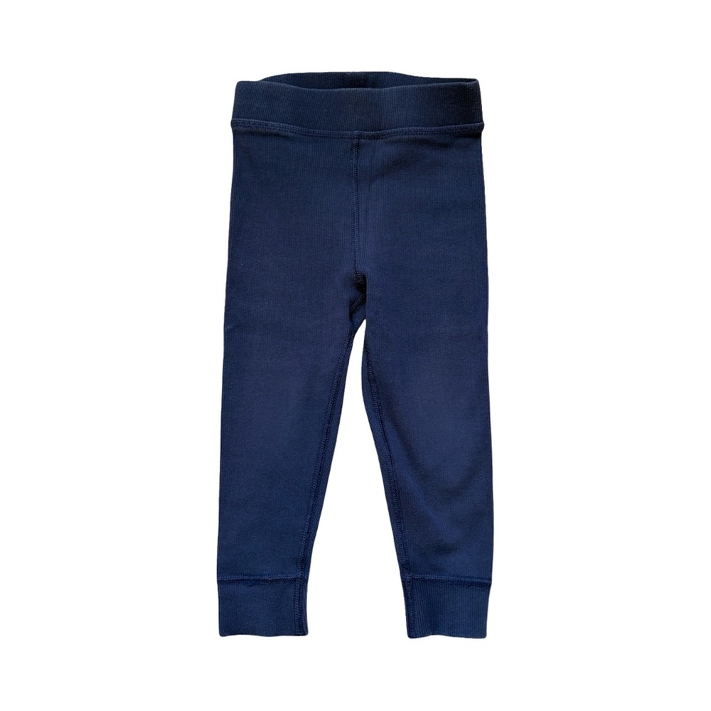 Hanna Andersson Navy Blue ribbed Leggings 2T